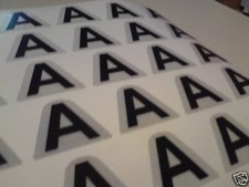 REFLEX A" Feuerwehr A Atemschutz Aufkleber Helmaufkleber A in Schwarz