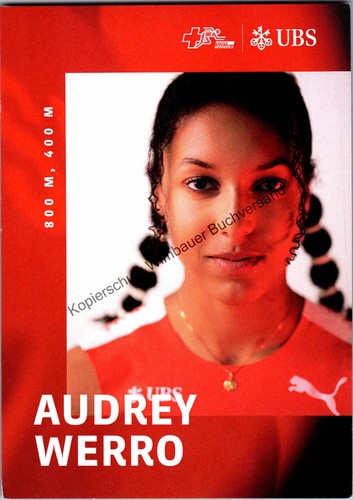 Autogrammkarte audrey werro - autogrammkarte,