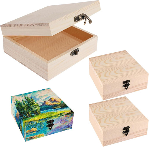 Stück holzkiste mit - 4,