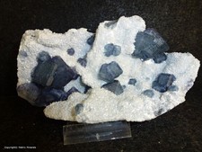 Fluorit auf Quartz von