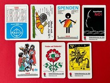 7 x DDR Reklame Taschenkalender 1987 - 89 Solidaritätskomitee Radio  ( 159014