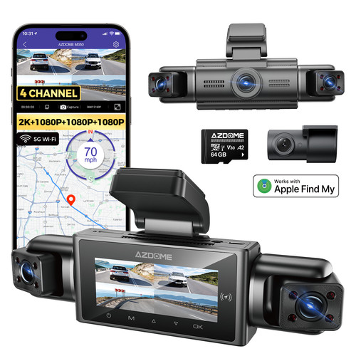 Azdome m350 4ch dashcam - azdome,