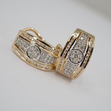 MONCARA BRILLANT-OHRSCHMUCK IN 585/GOLD insg.060ct BRILLANTEN LUPENREIN