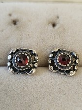 Jugendstil  Silber Ohrringe 2x