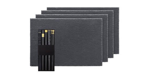 Natur schieferplatten sushi - 4x,