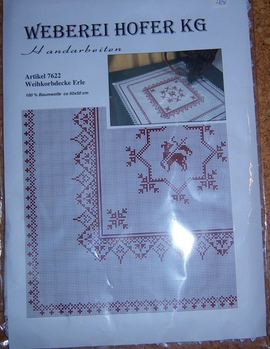 Stickpackung weihekorbdecke - stickpackung,