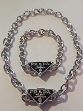 Prada Set Anhänger Mit Kette+Armband