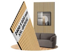uficell® Akustikpaneele Wandverkleidung aus Holz 27 mm breite Lamellen