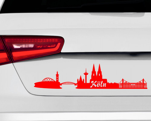 Aufkleber köln skyline - aufkleber,