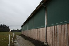 Böck Windschutznetz grün/beige 260g je m² Profiqualität für Hof Stall Garten