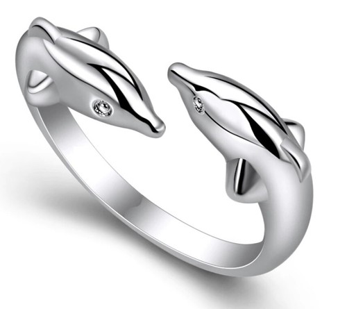 Damenring delphin ring - damenring,