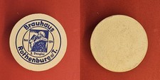 Brauhaus Rothenburg Beugler blaue Kreise Brauerei Bierdeckel Bier
