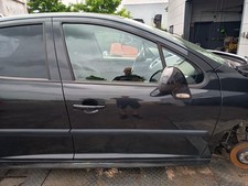 Peugeot 207 original Tür vorn rechts Beifahrer EXL Obsidianschwarz Bj 2008
