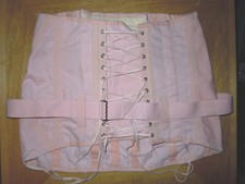 Hüfthalter Vintage Schnür Korsett Mieder Rücken Pin Up Rosa Howard England