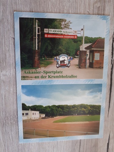 Stadion postkarte bernburg - stadion, postkarte-bernburg