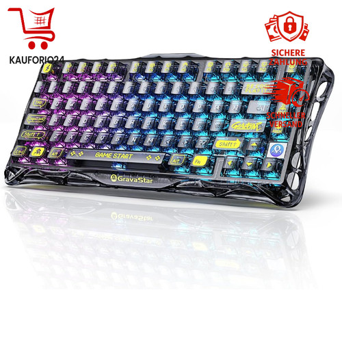 Gaming tastatur kabellos rgb - kabellos,