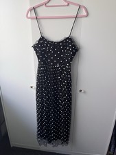 Zara Gepunktetes Kleid Blumen