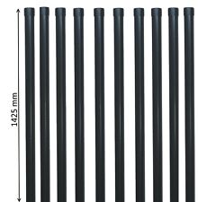10 Zaunpfosten Zaunpfahl Pfosten für Gartenzaun 34 mm in grau anthrazit RAL 7016