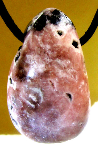 Rhodochrosit trommelstein - rhodochrosit,