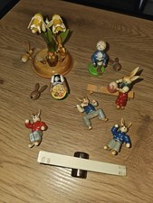 Konvolut Osterdeko Schnitzerei