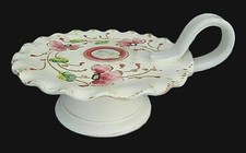 Leuchter bäuerliche Keramik Majolika Böhmen attraktiv und nostalgisch 16cm