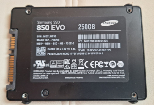 Samsung 850 evo 250gb ssd - 250gb,