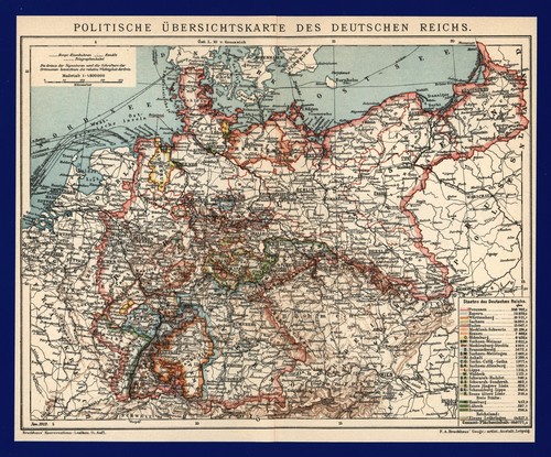 Landkarte anno 1912 - ,