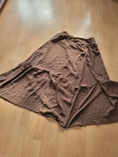 Maxi Rock Braun Shein Boho Gr. S (Farbe MilchSchoko )