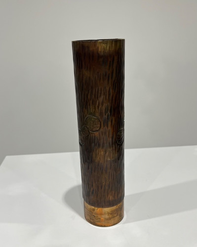 Vintage metall vase - vintage,