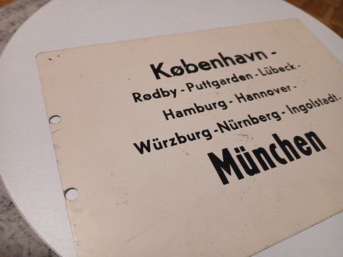 Original zuglaufschild - db,