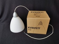 IKEA KVINTETT Hängeleuchte 1995 Hängelampe weiß Milchglas E27 00371010