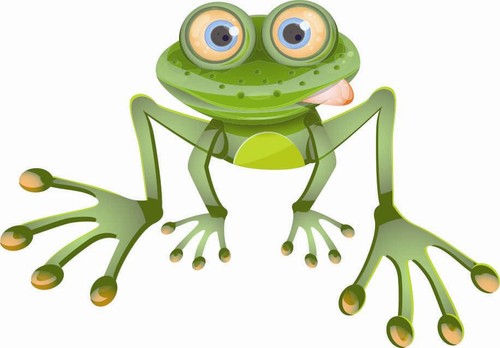 Aufkleber frosch motiv - frosch, 1