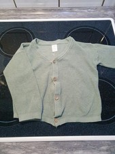Lindgrüne Strickjacke - Gr.86