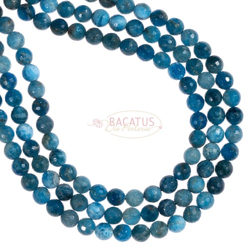 Apatit kugel facettiert blau - apatit,