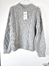 Grauer Strickpullover mit Perlen - S - Ever.Me - Neu, Mit Etikett