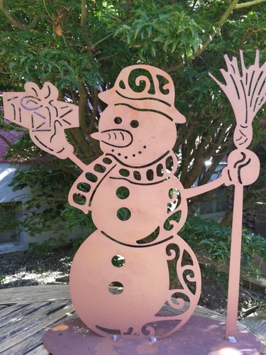 Edelrost schneemann mit - edelrost,