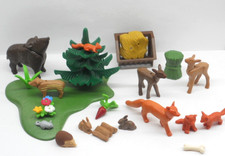 Tiere im Wald Reh Hase