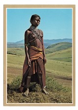 Vintage Postkarte Südafrika „Pondo Girl“ – Ethnografisches Motiv, ca. 1960 - AK