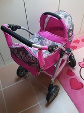 Bayer CHIC 2000 Puppen-/Sportwagen Kombi Emilia, Hot Pink Pearls + Wickeltasche