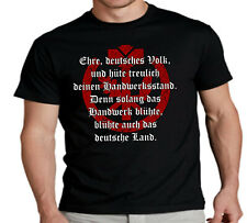 Alter deutscher Handwerker Spruch Zunftzeichen Innungszeichen T-Shirt 37