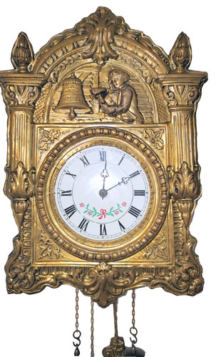 Alte messing wanduhr - alte, in