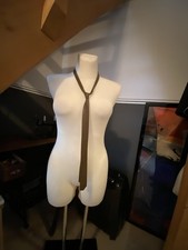 Krawatte, Leder, braun  