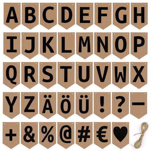 Diy buchstaben wimpelkette - diy,