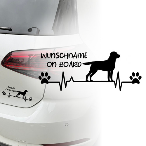 Labrador auto aufkleber - labrador,