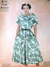 altes Modeheft von 1954 mit