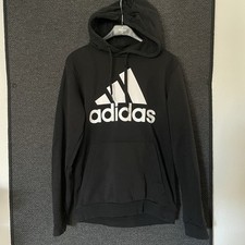 ADIDAS Pullover Herren Gr. S Hoodie PERFORMANCE Sportsweatshirt schwarz