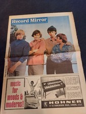 Vintage RECORD MIRROR Magazine 21 JANUARY 1967 Monkees Hendrix Cat Stones Jerry