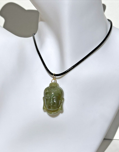 Grüne jade buddha kopf - jade,