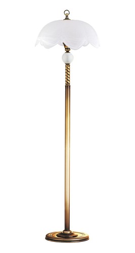 Stehlampe messing weiß - in,