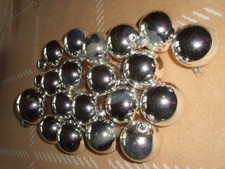 Alte Weihnachtskugeln Christbaumkugeln Glaskugeln 20 Stück gut erhalten-silber 5